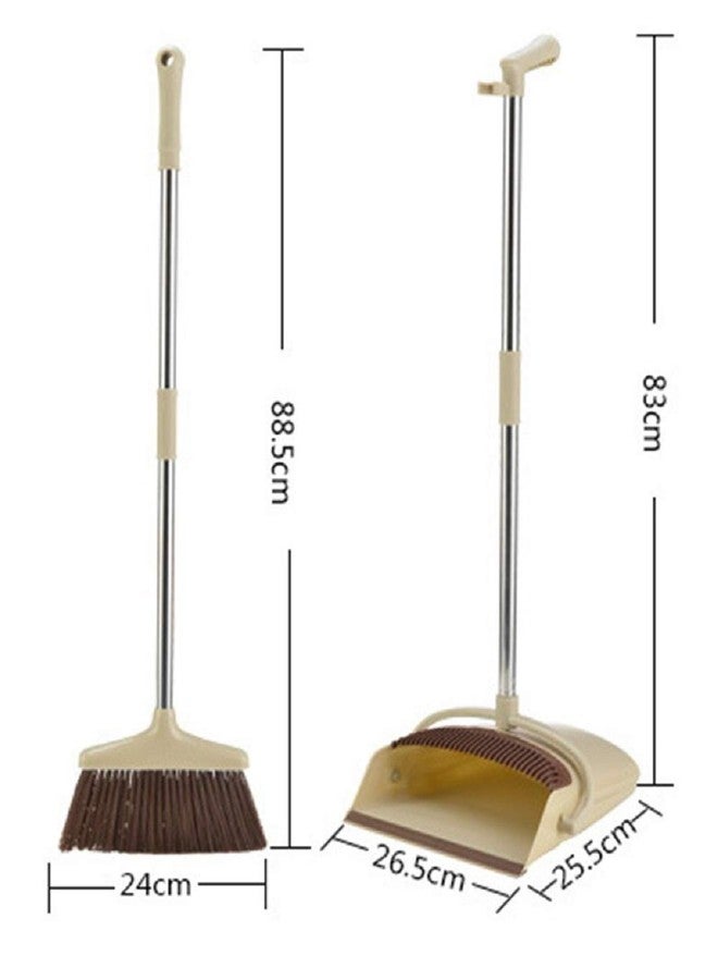 Delzon مجموعة أدوات تنظيف متعددة الوظائف من ديلزون: مجارف غبار، مقبض مانع للانزلاق، فرشاة ناعمة، أداة تنظيف يدوية، مكنسة ومجرفة غبار - Image 3